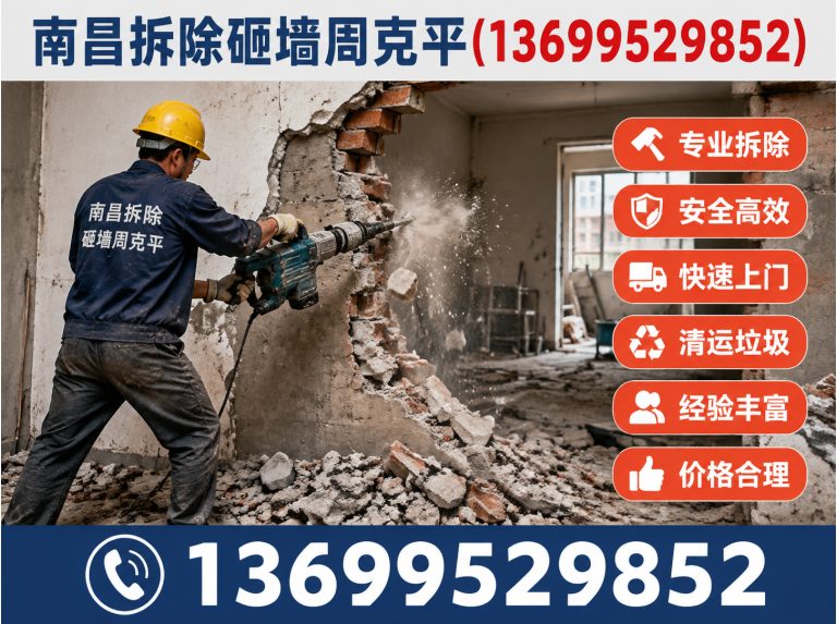青云谱区南昌拆除砸墙周克平展示图